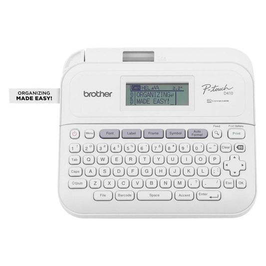 Rotuladora Brother PT-D410, Electrónica de sobremesa con teclado y conexión a PC