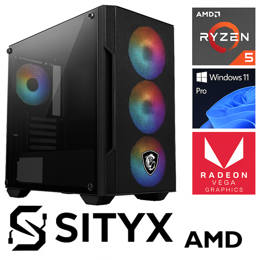 PC Gamer AMD Ryzen 5 5600GT | 16GB RAM | SSD 480GB | RGB
