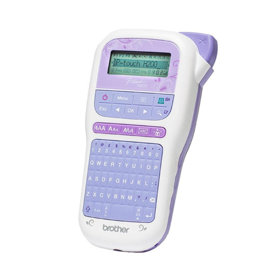 Rotuladora Etiquetadora Brother P-Touch PT-H200 Morada, Transferencia Térmica