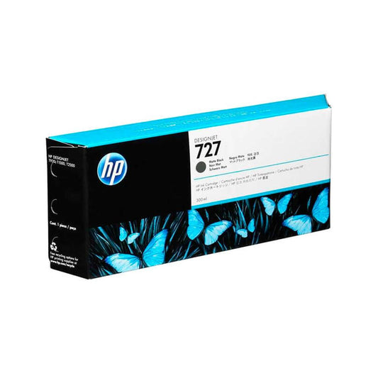 Cartucho de tinta HP 727 DesignJet negro mate de 300 ml